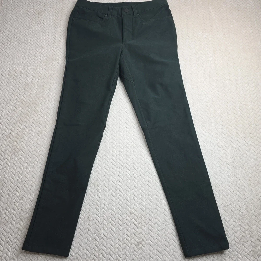 Lululemon Commission Pant Slim Warpstreme Dark Forest Green Mens 31x29 Chino